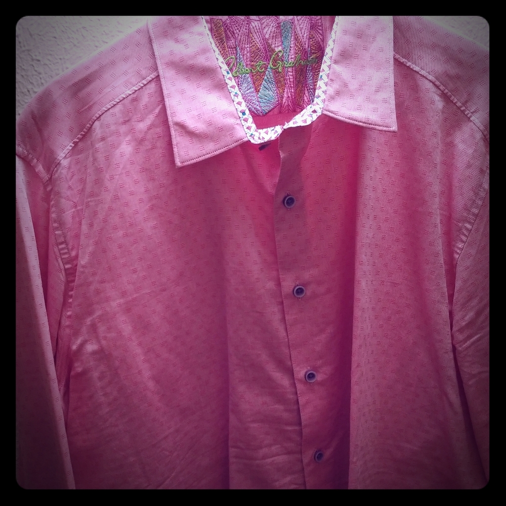 Robert Graham L/S button shirt Pink pattern 2XL